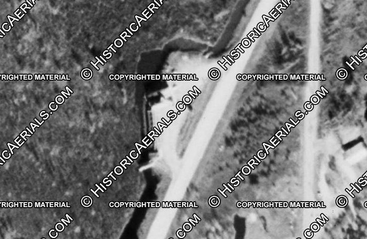 Castle One Stop Motel - 1960 Aerial (newer photo)